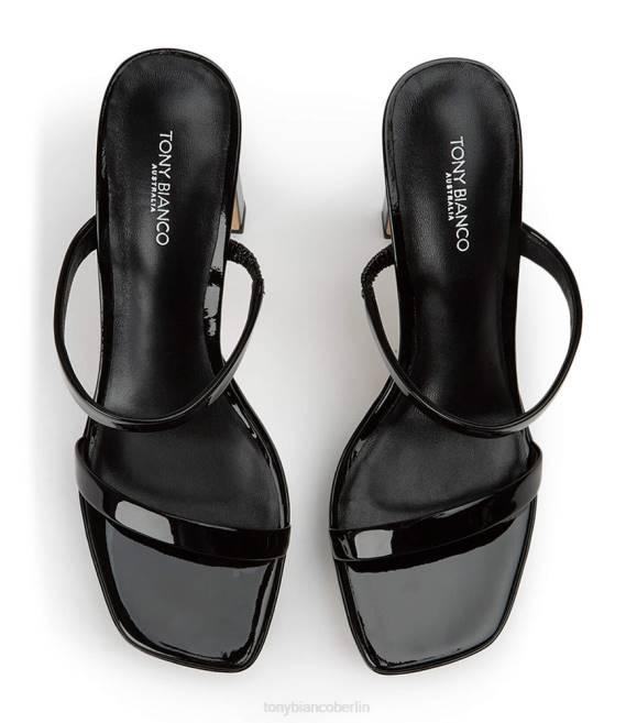 Plateau-Absätze| de Tony Bianco Frauen Diane Heels schwarzes Lackleder 46245
